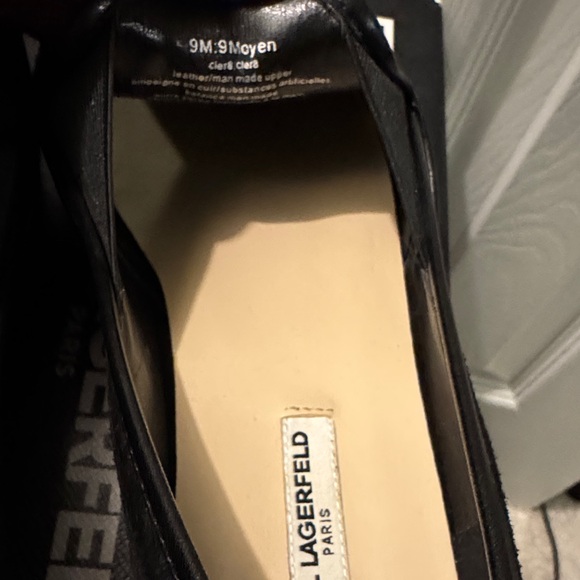 Karl Lagerfeld Black Women's Flats - Picture 7 of 9